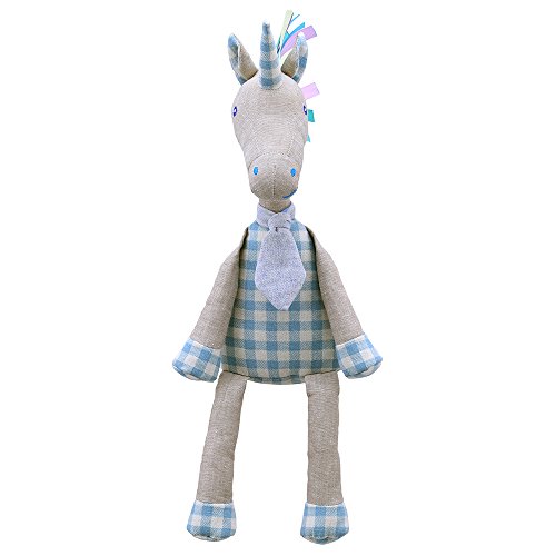 Wilberry Leinen Einhorn Plüschtier, Blau von Wilberry