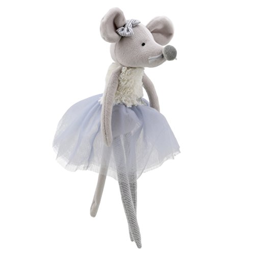 Wilberry - Dancers - Silver Mouse Soft Toy - WB004108 von The Puppet Company