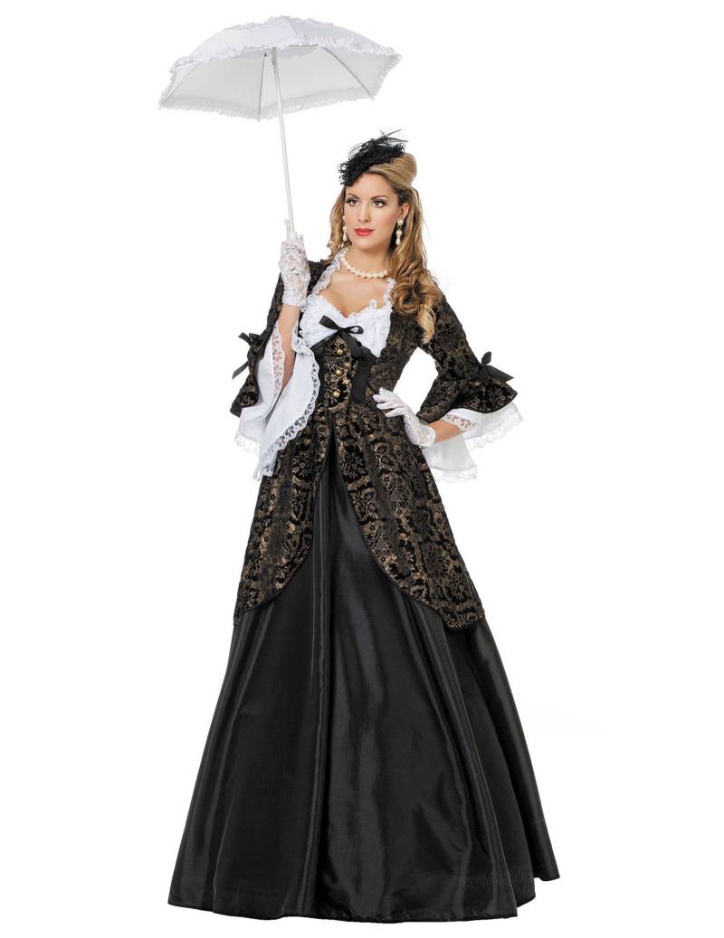 Barock Kostüm Damen Schwarz Gold von Wilbers Karnaval BV