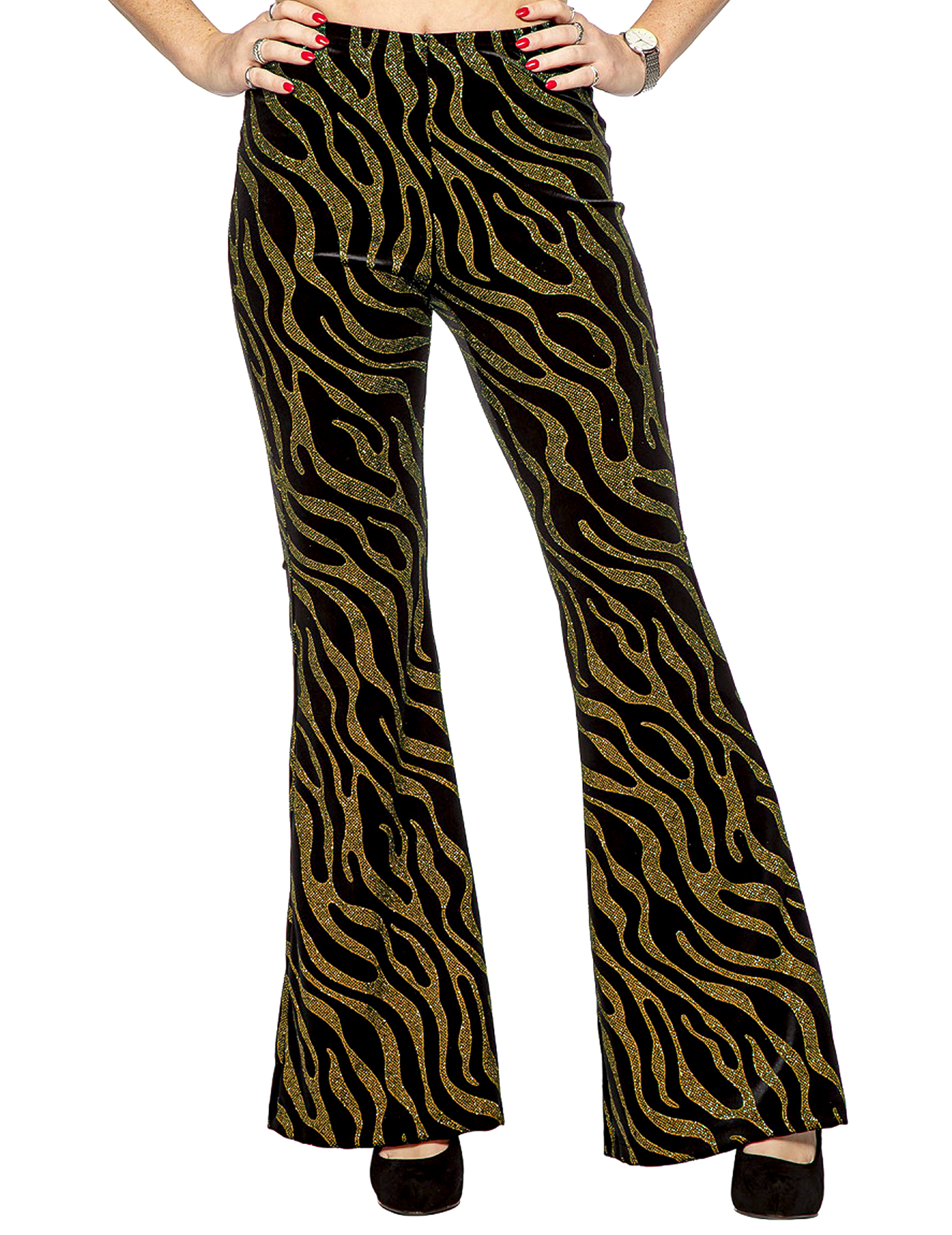 Goldene Wellen-Paillettenhose für Damen Goldene Wellen-Paillettenhose für Damen von Wilbers Karnaval BV