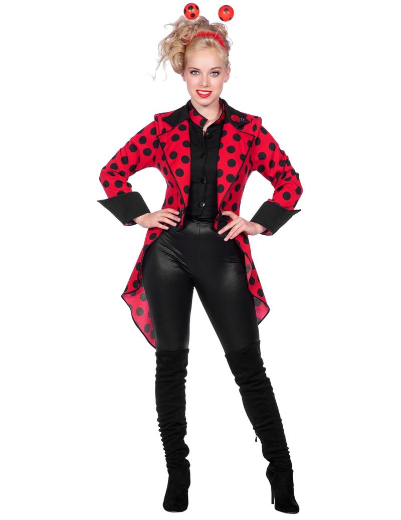 Jacke für Damen mit Fledermausärmeln und Schleife Schwarz Rot Jacke für Damen mit Fledermausärmeln und Schleife Schwarz Rot von Wilbers Karnaval BV