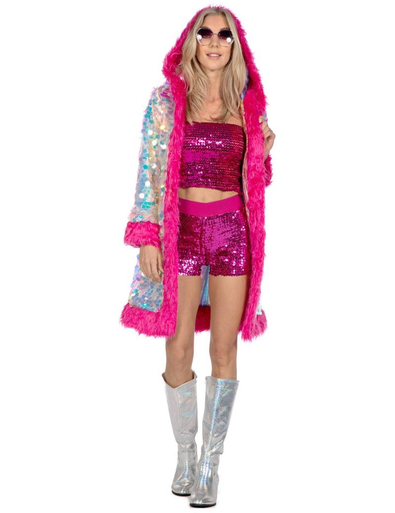 Lange Damen Jacke mit schimmerden Pailletten Lange Damen Jacke mit schimmerden Pailletten von Wilbers Karnaval BV
