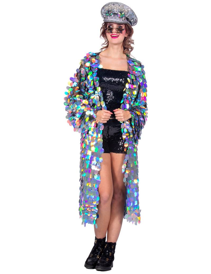 Lange Jacke mit großen Pailletten für Damen Lange Jacke mit großen Pailletten für Damen von Wilbers Karnaval BV