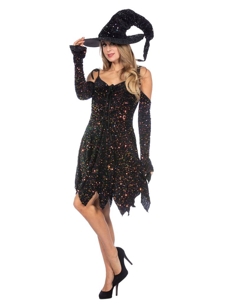 Luxus Glitzer-Hexe Kostüm für Damen Luxus Glitzer-Hexe Kostüm für Damen von Wilbers Karnaval BV