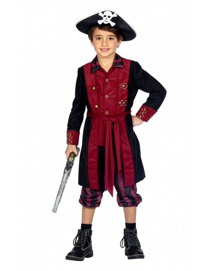 Piratenkostüm Bordeaux Schwarz für Jungen Piratenkostüm Bordeaux Schwarz für Jungen von Wilbers Karnaval BV