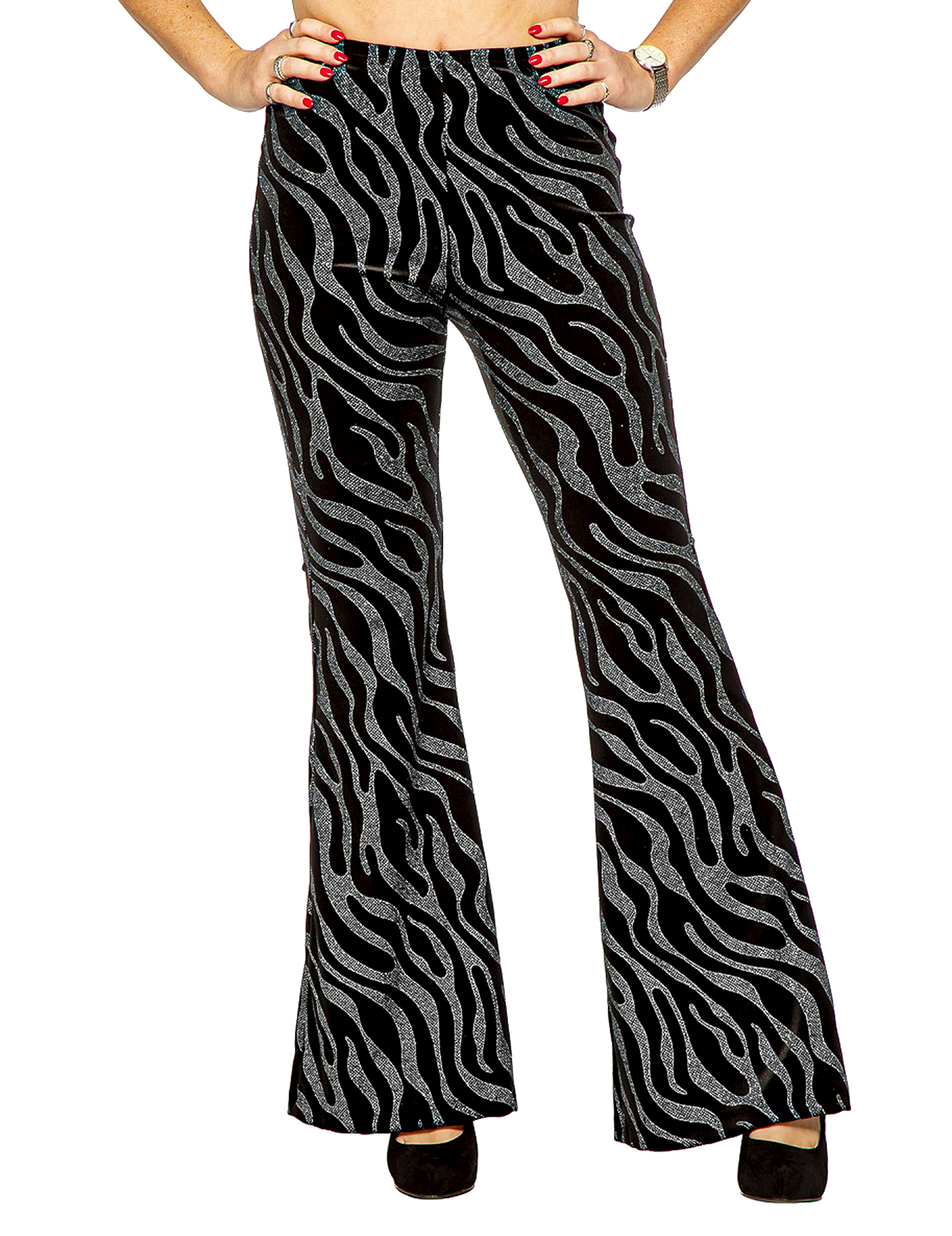 Silberne Wellen-Paillettenhose für Damen Silberne Wellen-Paillettenhose für Damen von Wilbers Karnaval BV