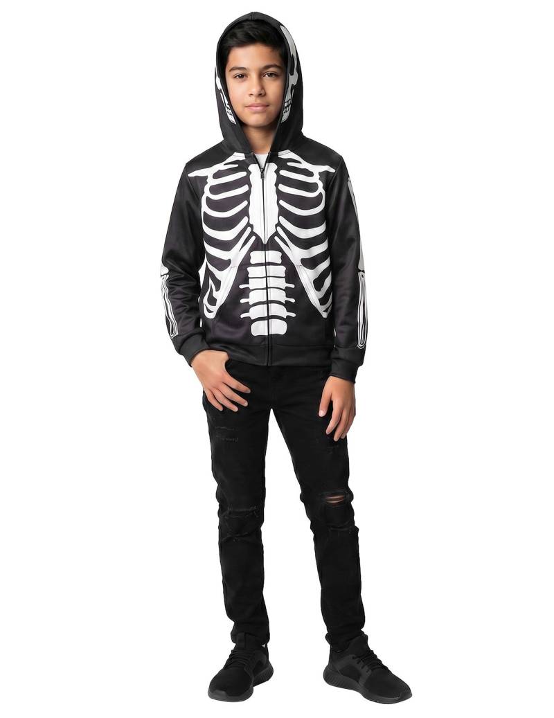 Skelett Kapuzenjacke für Teenager Skelett Kapuzenjacke für Teenager von Wilbers Karnaval BV