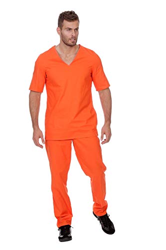 The Fantasy Tailors Str?flings-Kost?m Herren Orange Oberteil und Hose mit Gummizug Gauner Ganove Karneval Fasching Hochwertige Verkleidung Fastnacht Gr??e 54 Orange The Fantasy Tailors Str?flings-Kost?m Herren Orange Oberteil und Hose mit Gummizug Gauner Ganove Karneval Fasching Hochwertige Verkleidung Fastnacht Gr??e 54 Orange von Wilbers Karnaval BV