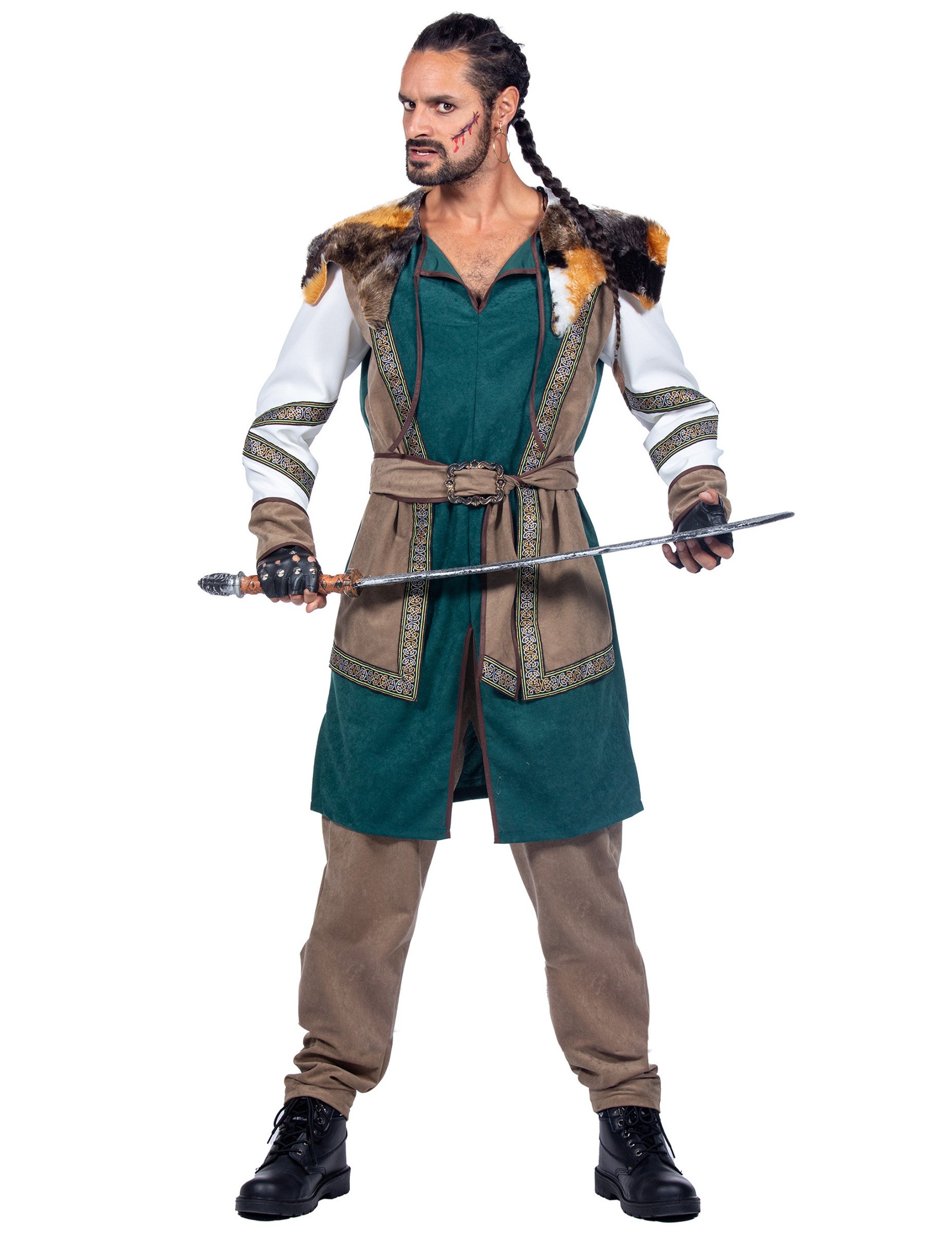 Wikinger Krieger Kostüm Deluxe für Herren von Wilbers Karnaval BV