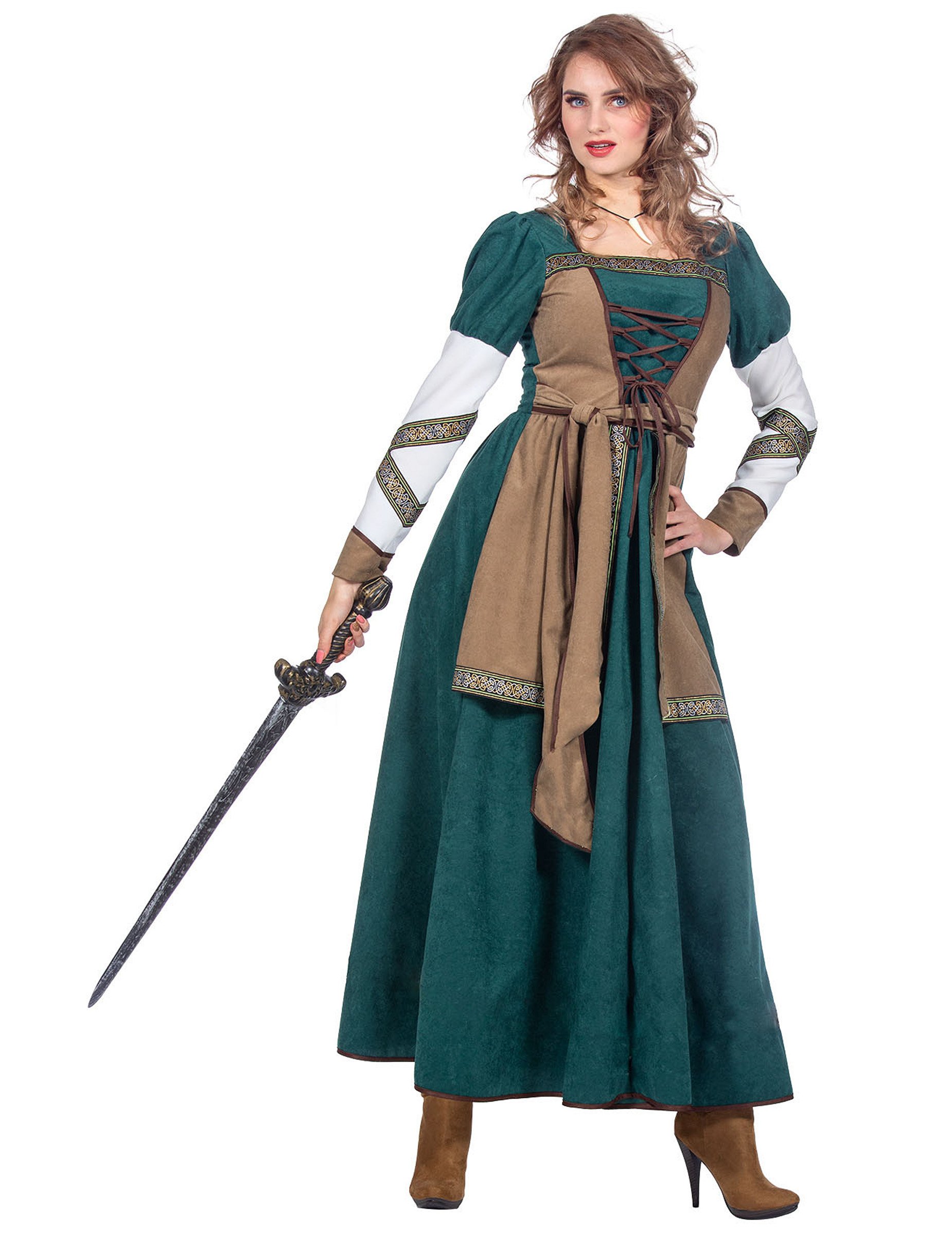 Wikinger Kriegerin Kostüm Deluxe für Damen von Wilbers Karnaval BV