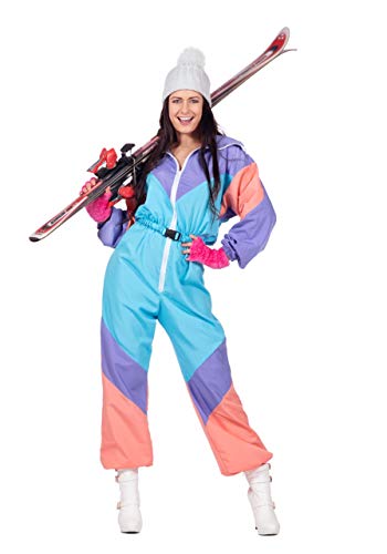 Wilbers & Wilbers - Damen Kostüm Ski Sport - Overall Winter - Karneval Fasching - einteiliger Overall lila-blau - Größe 38 von WILBERS & WILBERS