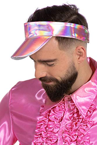 Wilbers&Wilbers Kostüm Zubehör Hologram Sonnenvisier Karneval Fasching pink von Wilbers&Wilbers