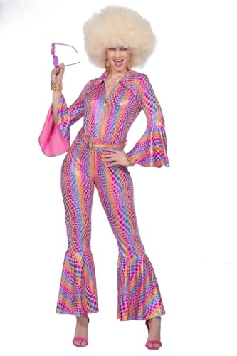 Wilbers & Wilbers Luxe Disco Jaren 70 Roze Regenboog Vrouw Kostuum von Wilbers & Wilbers