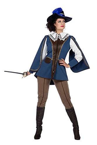 Wilbers & Wilbers - Musketier-Kostüm für Damen - zweiteiliges Outfit für Karneval Fasching - Größe 38 von Wilbers&Wilbers