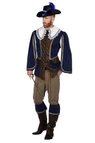 WILBERS & WILBERS - Musketier-Kostüm für Herren - zweiteiliges Outfit für Karneval Fasching - Größe 50 von WILBERS & WILBERS