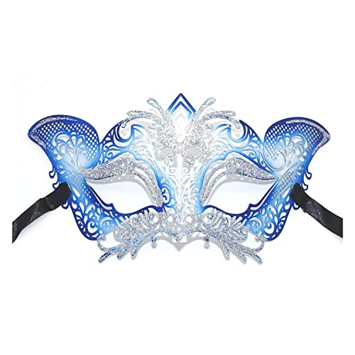 Wilbers Venezianische Metall Augenmaske / Karneval Venedig Schmetterling Maske von Wilbers