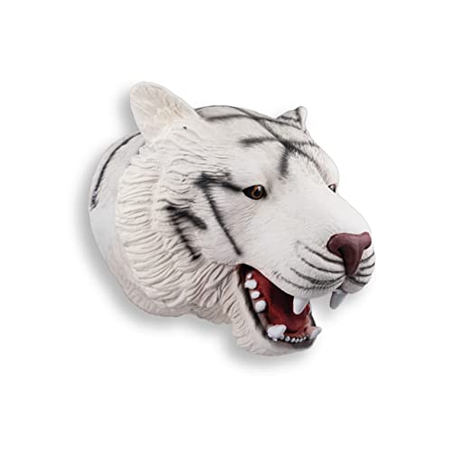 Wild Play Puppen – Weißer Tiger von Deluxebase Kindertier Handpuppe Spielzeug von Deluxebase