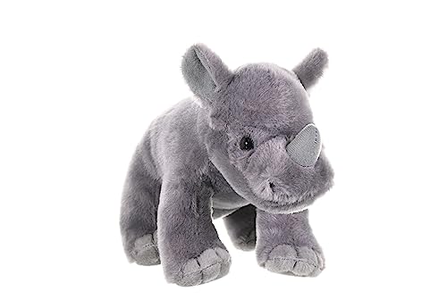 Wild Republic 10846 Republic Plüsch Nashorn Baby Cuddlekins Kuscheltier, Plüschtier, 20cm von WILD REPUBLIC