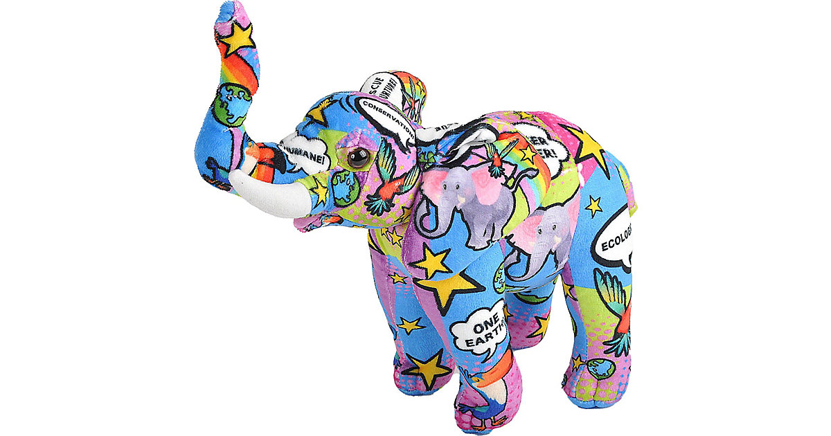 Message Planet Elephant, 30 cm lila-kombi von Wild Republic