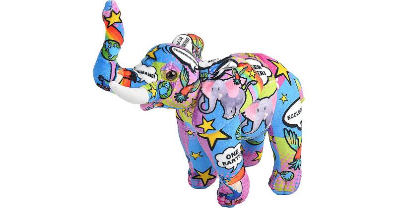 Message Planet Elephant, 30 cm lila-kombi von Wild Republic