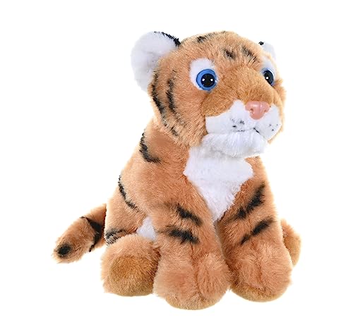 Wild Republic 10836 Republic 10850 Plüsch Tiger Baby, Cuddlekins Kuscheltier, Plüschtier, 20cm, braun von WILD REPUBLIC