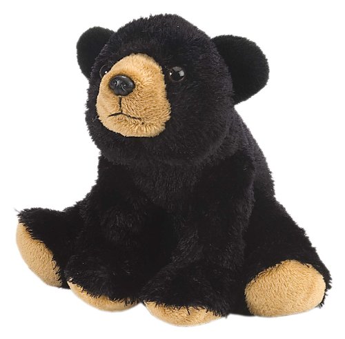 Wild Republic Cuddlekins Mini Schwarzbär, Stofftier, Baby-Geschenk für Mädchen und Jungen, Kinder Plüschtier, Kuscheltier Für Babys, Spielzeug aus Recyclingmaterial, 20 cm von WILD REPUBLIC