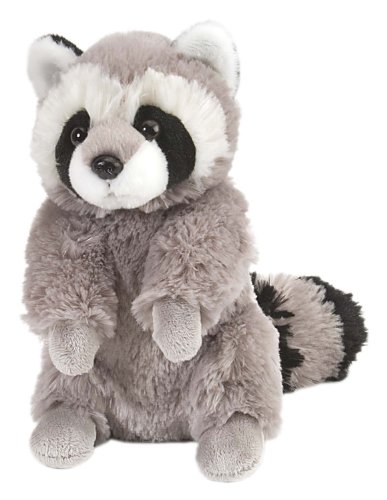 Wild Republic 15987 10875 Plüsch Waschbär, Cuddlekins Kuscheltier, Plüschtier, 23 x 11 x 19 cm, Natur von WILD REPUBLIC