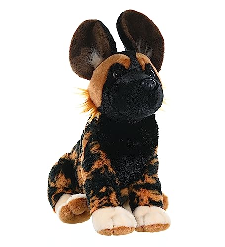 WILD REPUBLIC Cuddlekins Afrikanischer Wildhund, Stofftier, Baby-Geschenk für Mädchen und Jungen, Kinder Plüschtier, Kuscheltier Für Babys, Spielzeug aus Recyclingmaterial, 30 cm von WILD REPUBLIC