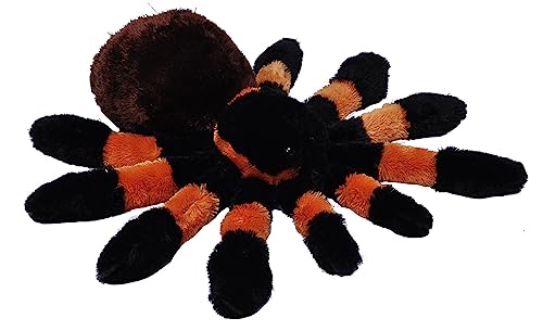 Wild Republic 11036 Republic 11505 Plüsch Vogelspinne, Cuddlekins Kuscheltier, Plüschtier, 30 cm, Tarantel, ['Black', 'White'] von WILD REPUBLIC