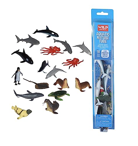 Wild Republic 12879 - Tubes Spielset, Wassertiere, 28 cm, Wasser Wild Republic 12879 - Tubes Spielset, Wassertiere, 28 cm, Wasser von WILD REPUBLIC