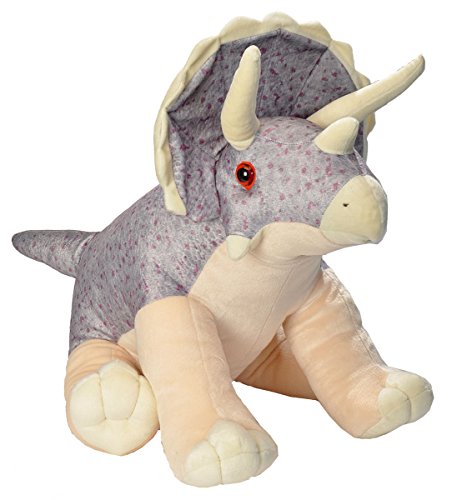 WILD REPUBLIC - 15383 - Cuddlekins Jumbo Dinosaurier Triceratops, Plüsch, sitzend, 60cm x 60cm x 38cm WILD REPUBLIC - 15383 - Cuddlekins Jumbo Dinosaurier Triceratops, Plüsch, sitzend, 60cm x 60cm x 38cm von WILD REPUBLIC