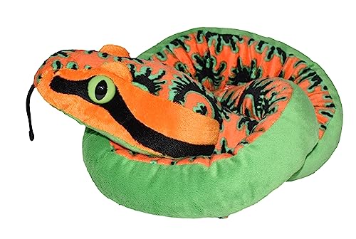 Wild Republic 15383 16758 - Schlangesss, Plüsch Schlange, Muster - Tausendfüssler, 137 cm von WILD REPUBLIC