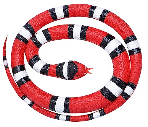 Wild Republic 19329 20773 Gummischlange Scharlachnatter 117 cm, 46", Rot/Ausflug, Einfarbig (Getaway Solids) Wild Republic 19329 20773 Gummischlange Scharlachnatter 117 cm, 46", Rot/Ausflug, Einfarbig (Getaway Solids) von WILD REPUBLIC