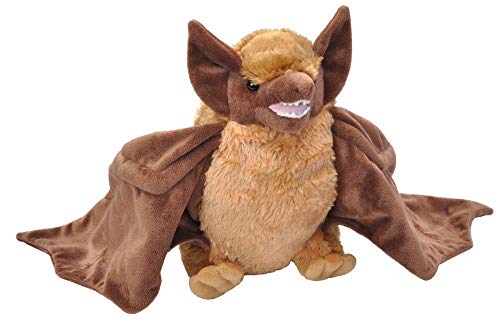 Wild Republic 17385 19341 Pipistrello Marrone, coccolone Peluche, Regali per Bambini Plüsch Fledermaus, Cuddlekins Kuscheltier, Plüschtier, 30 cm von Wild Republic