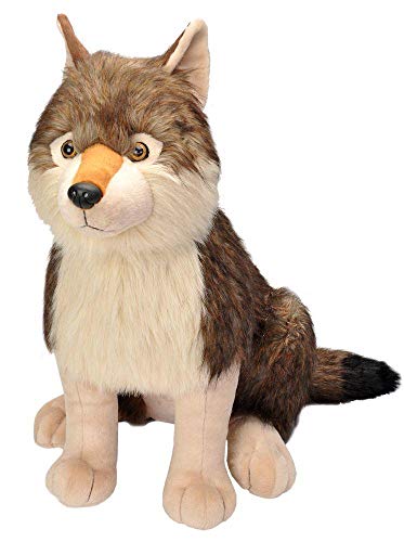 Wild Republic 19518 Lobo Peluches Jumbo Plüsch Wolf, großes Kuscheltier, Plüschtier, Little Biggies, 53 cm von Wild Republic