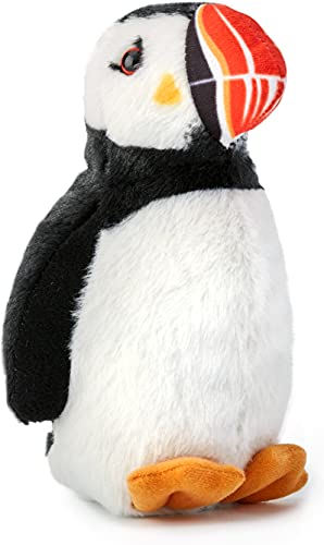 Wild Republic Plüschvogel Papageientaucher mit authentischem Originalgesang, Kuscheltier, Plüschtier, 13cm von WILD REPUBLIC