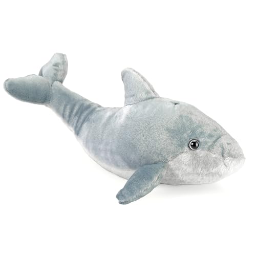 Wild Republic 20661 Republic 22449 Plüsch Delfin, Cuddlekins Kuscheltier, Plüschtier, 20 cm, Schwarz von WILD REPUBLIC