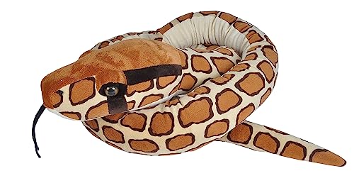 Wild Republic Plush Snake Jumbo Burmesische Python, Plüsch-Schlange, Riesen-Kuscheltier, 280 cm, Baby Shower Geschenk, Stofftier, Füllung aus recycelten Wasserflaschen von Wild Republic