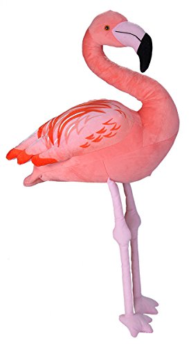 Wild Republic 22298 Plüsch Flamingo, Cuddlekins Jumbo, Kuscheltier, Plüschtier, 86 cm, pink, 33 Inches von Wild Republic