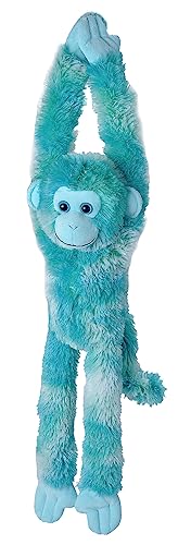 Wild Republic Hanging Monkey Vibes Blau, Hängender AFFE, Kuscheltier-AFFE als Geschenk für Kinder, Ökologisches Kuscheltier aus Plüsch, Füllung aus recycelten Wasserflaschen, 56 cm von Wild Republic