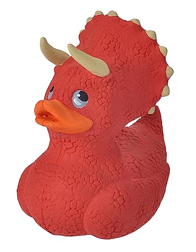 Wild Republic 23210 Gummienten Rubber Duck, Triceratops, 4" von Wild Republic