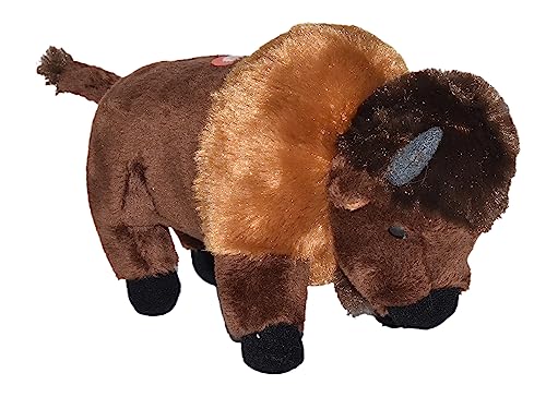 Wild Republic 23311 Bison Kuscheltier, Wild Calls Stofftier mit Originalsound, Plüschtier, 20 cm, Multi, 7.5" von WILD REPUBLIC