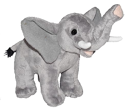 Wild Republic Wild Calls Elefant, Elektronisches Kuscheltier, Spielzeug für kleine Kinder, Stofftier mit Funktion, Mädchen-Geschenke, Authentische Tiergeräusche für Kinder, 20 cm von WILD REPUBLIC