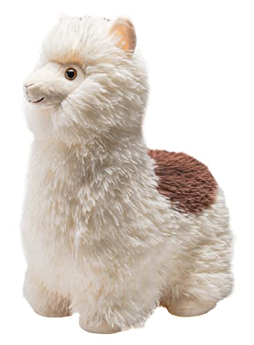 Wild Republic Snuggleluvs, Alpaka, Beschwertes Kuscheltier, 38 cm, Geschenk für Kinder, Plüschtier, Füllung aus recycelten Plastikflaschen von WILD REPUBLIC