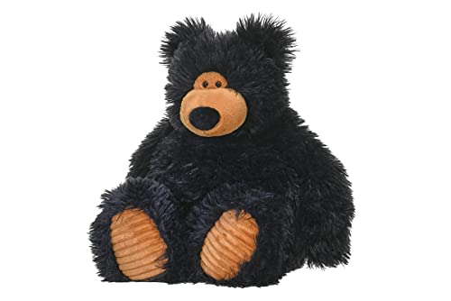 Wild Republic Snuggleluvs, Schwarzbär, Beschwertes Kuscheltier, 38 cm, Geschenk für Kinder, Plüschtier, Füllung aus recycelten Plastikflaschen von WILD REPUBLIC