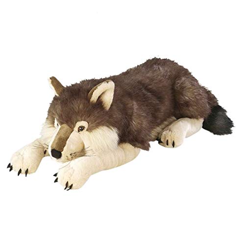 Wild Republic 82332 - Floppies, Wolf, 76 cm - Kuscheltier aus Plüsch, 30", ['Gray', 'Brown', 'White'] von WILD REPUBLIC