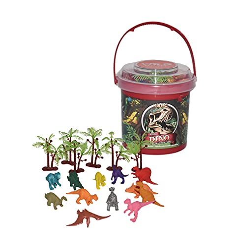 Wild Republic Adventure Bucket Mini Dinosaurier, Geschenk für Kinder, Sandspielzeug mit Spielzeugfiguren, Sensorisches Spielzeug von Wild Republic