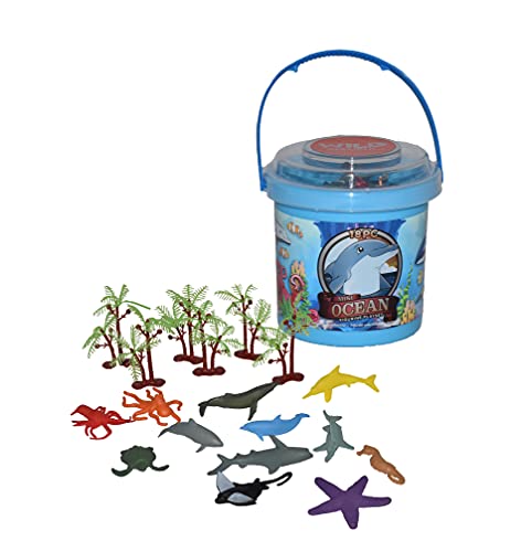 Wild Republic Adventure Bucket Mini Ozean, Geschenk für Kinder, Sandspielzeug mit Spielzeugfiguren, Sensorisches Spielzeug Wild Republic Adventure Bucket Mini Ozean, Geschenk für Kinder, Sandspielzeug mit Spielzeugfiguren, Sensorisches Spielzeug von WILD REPUBLIC