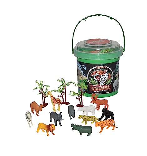 Wild Republic Adventure Bucket Mini Tier, Geschenk für Kinder, Sandspielzeug mit Spielzeugfiguren, Sensorisches Spielzeug von Wild Republic