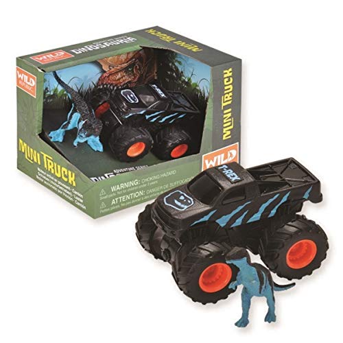 Wild Republic Adventure Mini Truck T-Rex, für Kinder, Abenteuergeschenke, Fantasie-Spielzeug für Draußen, Monster-Truck-Auto, 10 cm von Wild Republic
